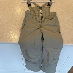 Lands' End Kids Gray Snow Bibs